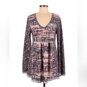 Bucket List long sleeved smock tunic dress, sizd med